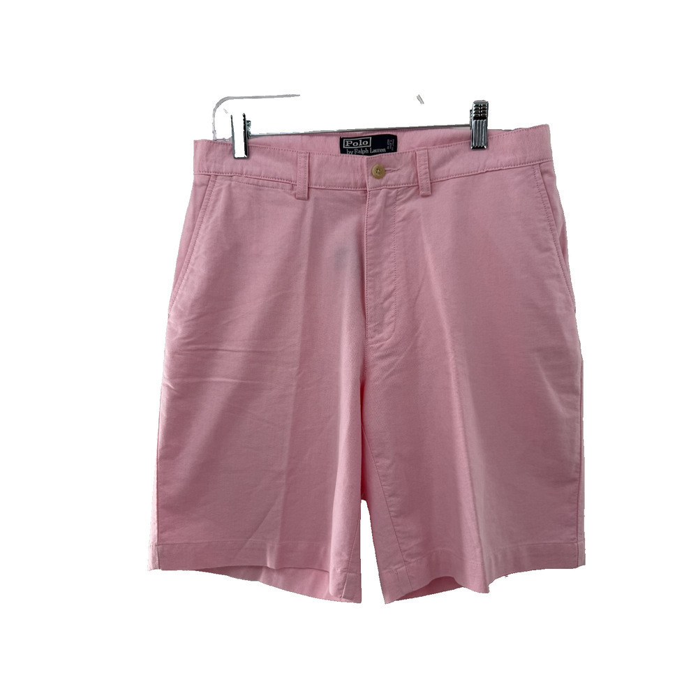Polo Ralph Lauren Chino Baby Pink Oxford Cloth Shorts Cotton Size 32R